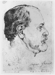 Ritratto di Sigmund Freud (1856-1939) 1914